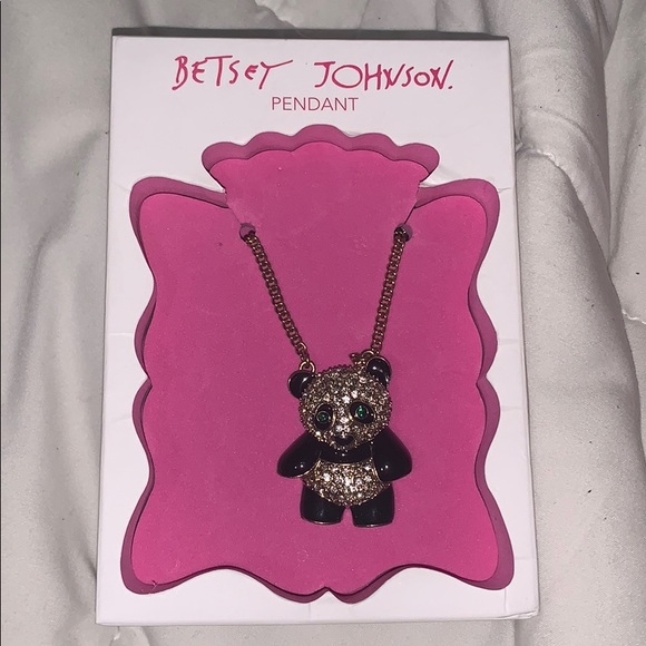 Betsey Johnson Jewelry - BETSY JOHNSON PANDA NECKLACE